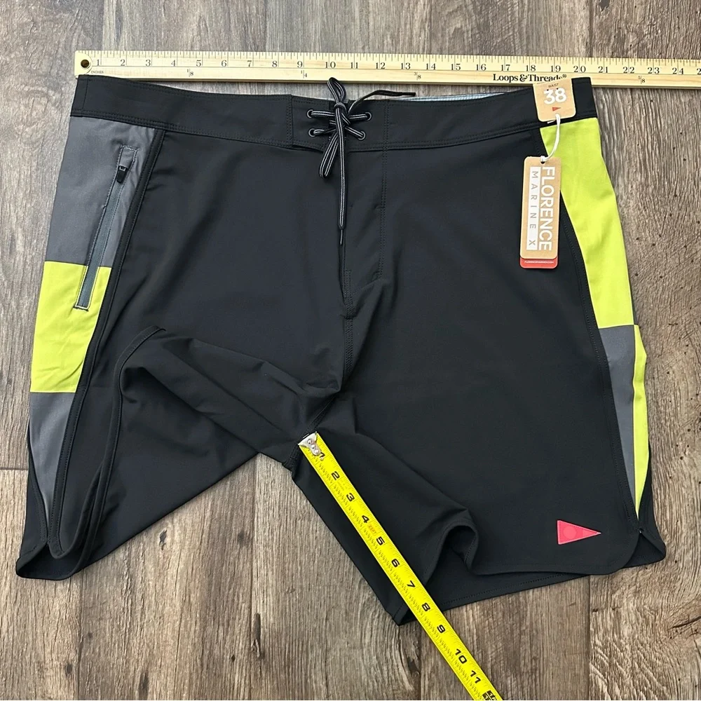 Florence Marine X Stretch Boardshort Men’s Size 38 Black